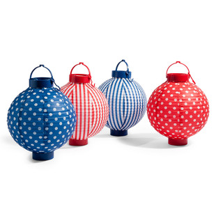 Assortment of 4 Guingette lanterns