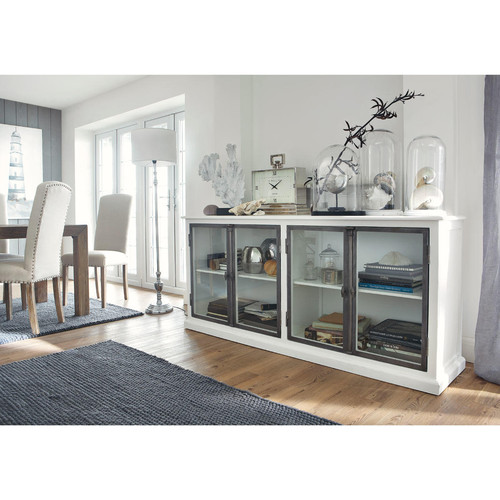 Credenza bianca in legno L 190 cm Ostende Maisons du Monde