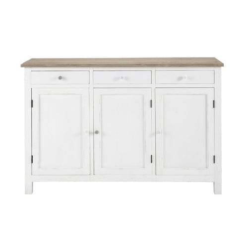 Aparador de madera blanca An. 135 cm Bloom | Maisons du Monde