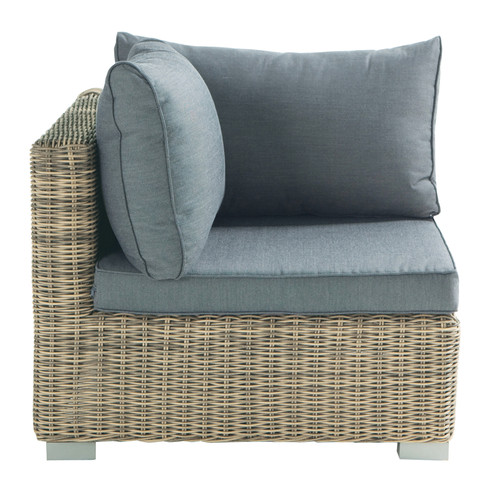 Esquina de sofá de jardín de resina trenzada St Raphaël | Maisons du Monde