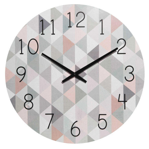 Horloge à motifs graphiques D.50cm KAREN