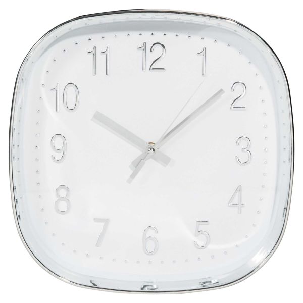 Horloge blanche D.30cm ZAPPY