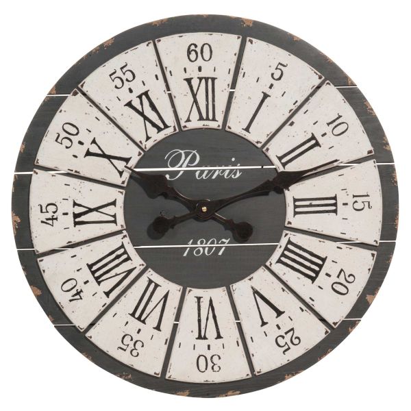 Horloge en bois D 50 cm BALZAC