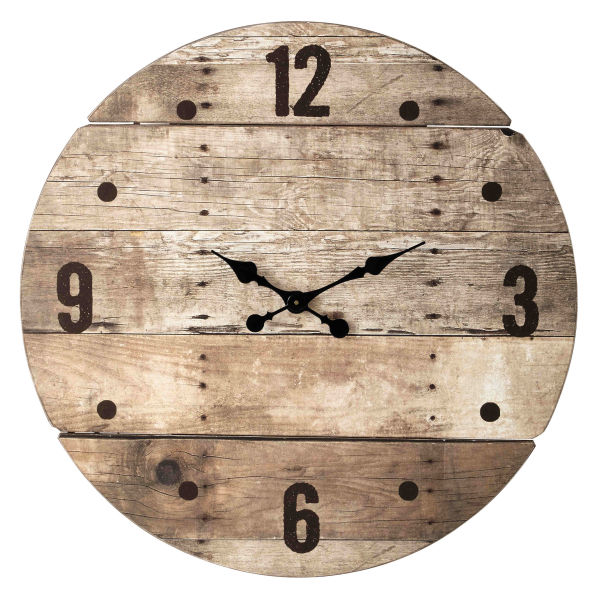 Horloge en bois D 82 cm CÉVENNES