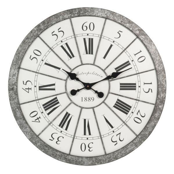 Horloge en métal D 60 cm JAGUÈRE