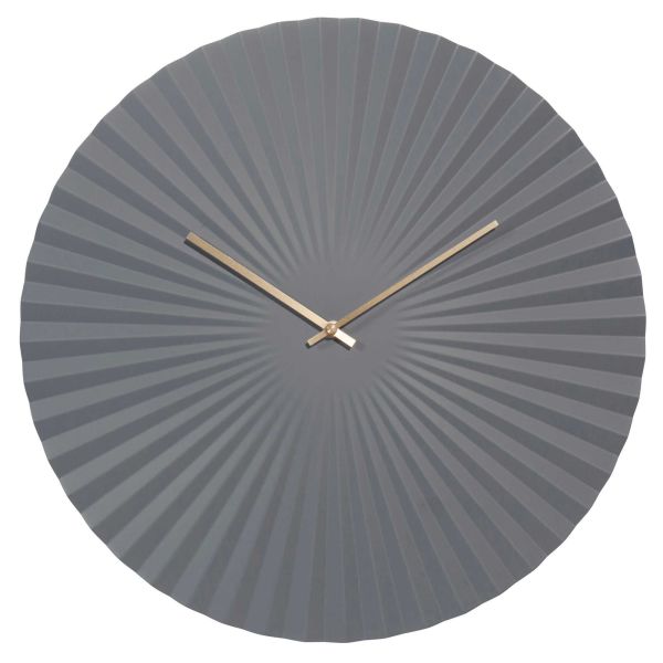 Horloge en métal gris D 50 cm PAVIA