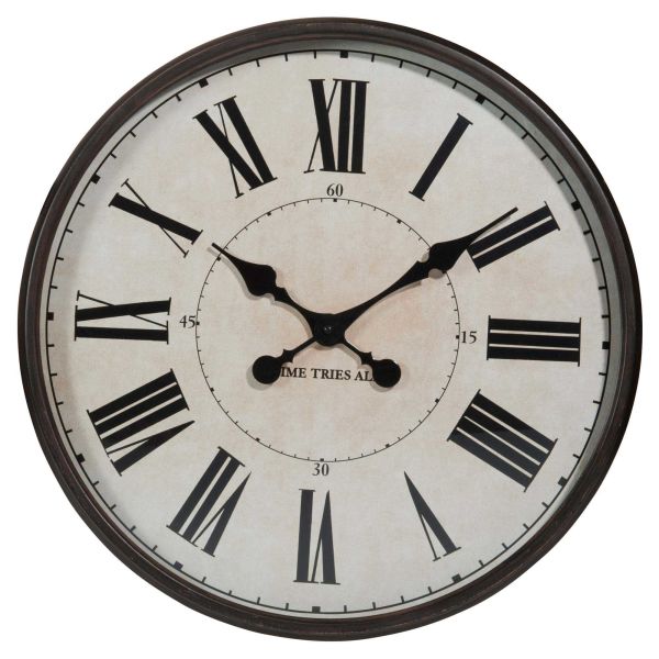 Horloge en métal noir D 51 cm ALLEN