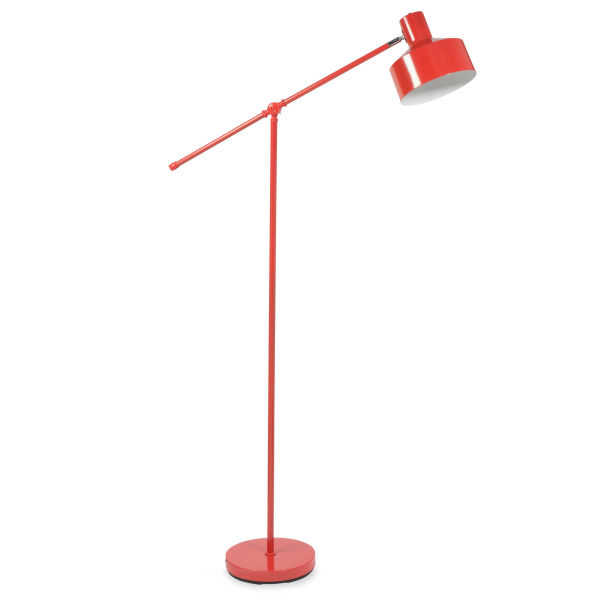 Lampadaire en métal rouge H 161 cm WARREN