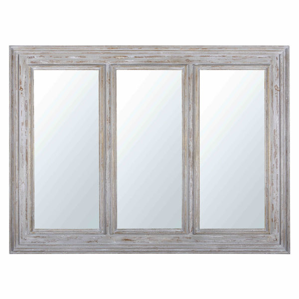 Miroir en paulownia gris 138x104cm CELESTIN
