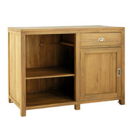 Mueble alto de cocina de teca maciza An. 120 cm Amsterdam | Maisons du