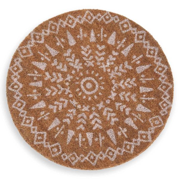 Paillasson rond motifs ethniques D.50cm COACHELLA