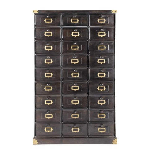 Schubladenschrank aus Metall, B 104 cm, schwarz Office | Maisons du Monde