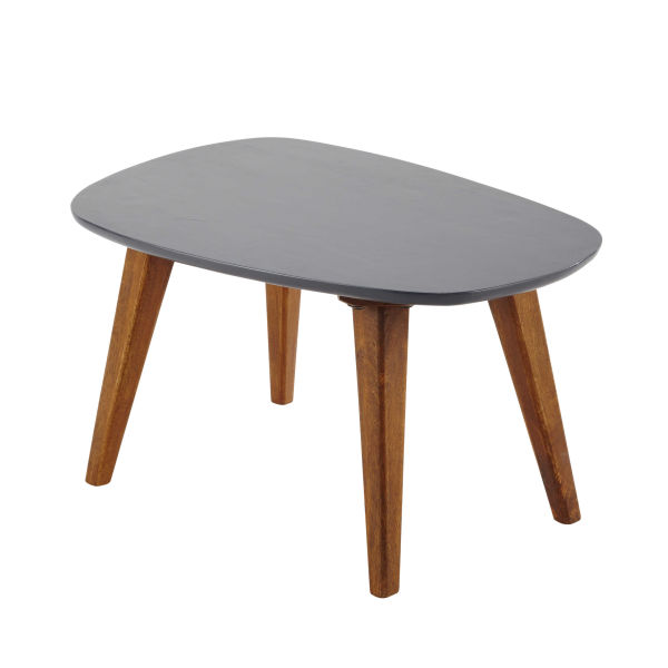Table basse vintage en bois grise L 70 cm Janeiro