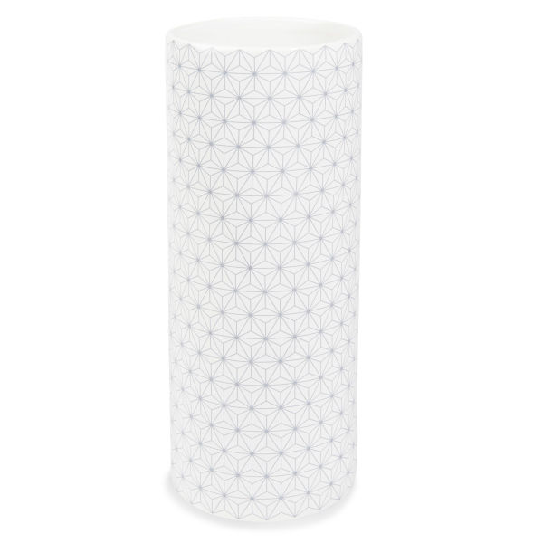 Vase en céramique blanc/gris H 25 cm GRETCHEN