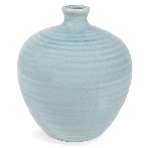 Vase en grès bleu H 21 cm AMÉLIE
