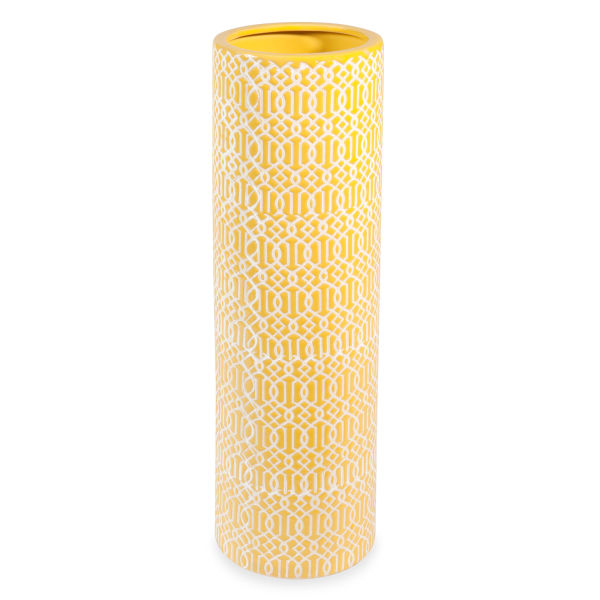 Vase en grès jaune H 40 cm CARCES YELLOW