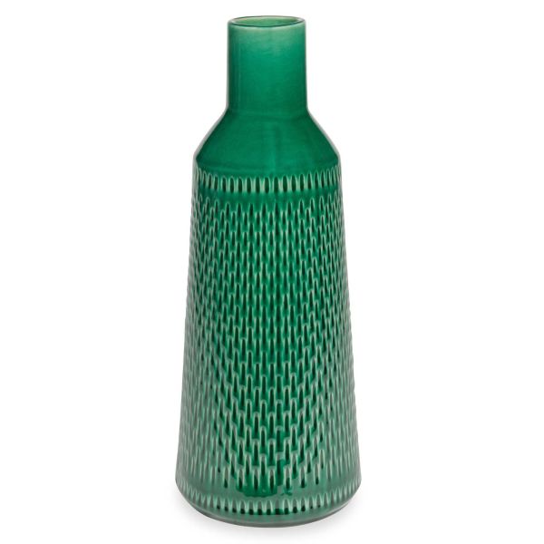 Vase en grès vert H.35cm CANCUN
