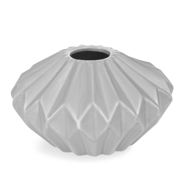 Vase en porcelaine gris H 8 cm KALMAR