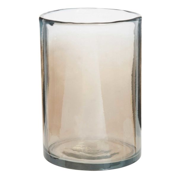 Vase en verre fumé H 14 cm LIVING