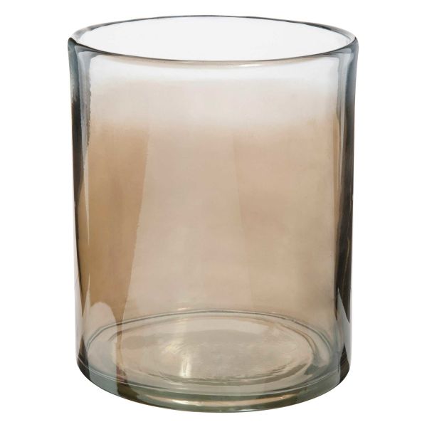 Vase en verre fumé H 19 cm NOMADE