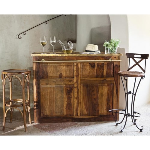 Barmöbel aus massivem Sheeshamholz, B132 Lubéron | Maisons du Monde