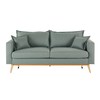 Ausziehbares Sofa 3-sitzig aus Stoff, schiefergrau | Maisons du Monde