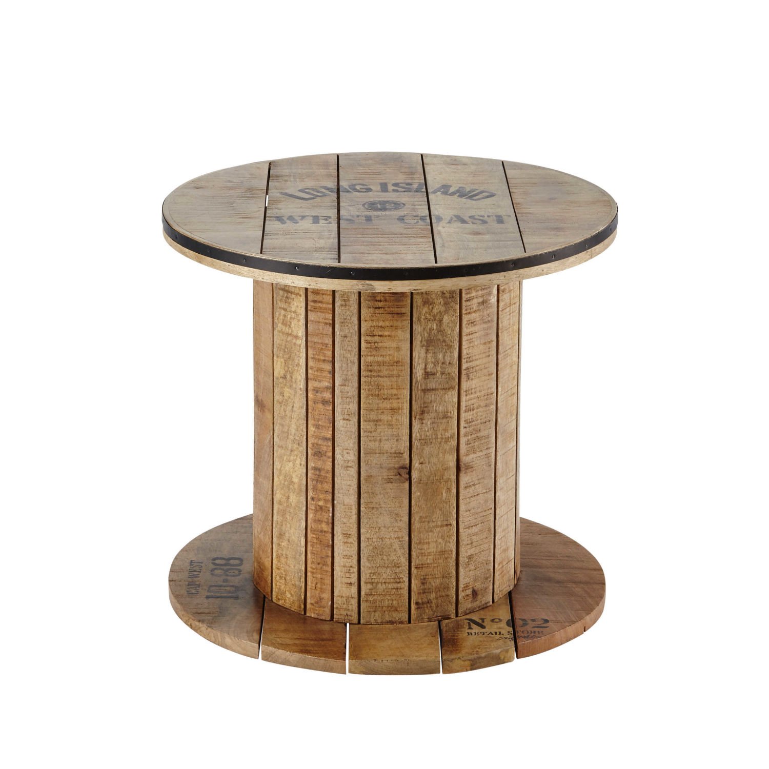 Beistelltisch Kabeltrommel aus Mangoholz, D50 | Maisons du Monde