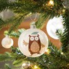Boule de Noël motif hibou en verre 7 cm NATURE | Maisons du Monde Boule de Noël motif hibou en verre 7 cm NATURE | Maisons du Monde