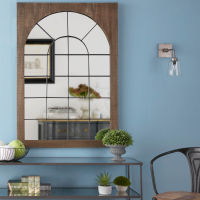 Espejo ventana de abeto y roble 91x129 | Maisons du Monde