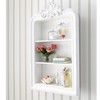 Estantería blanca de madera tallada An. 79 cm | Maisons du Monde