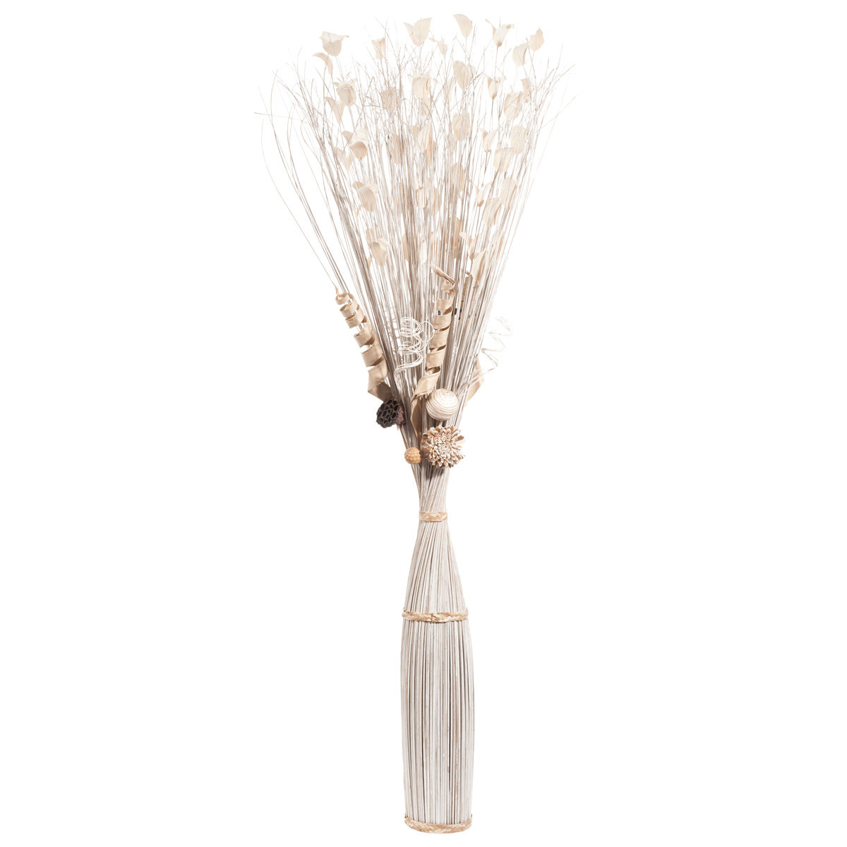 Fleurs séchées blanches/crème H 150 cm | Maisons du Monde