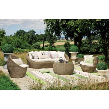 Outdoor-Teppich aus Stoff, 180 x 270 cm, grün Olive | Maisons du Monde