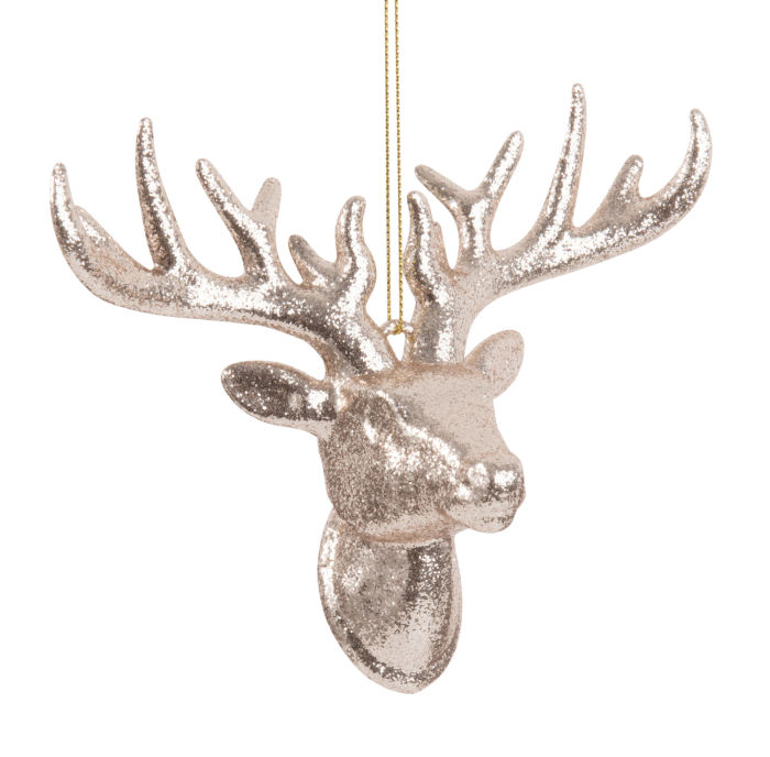 Gold Reindeer Trophy Christmas Hanging Decoration Maisons Du Monde