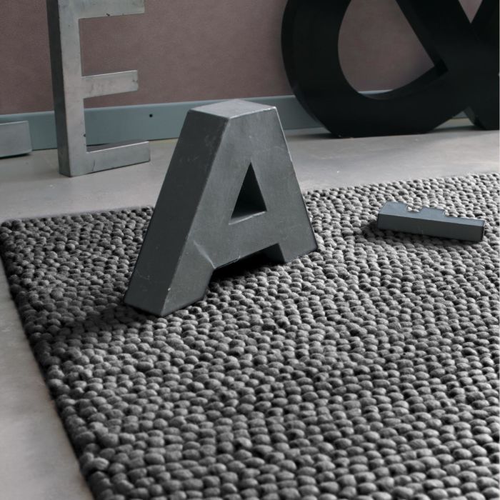 Grauen Wollteppich 200x300 Industry Maisons Du Monde