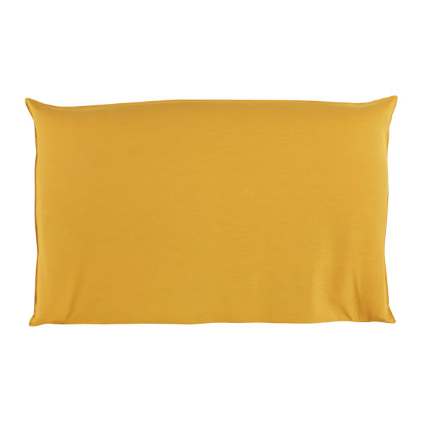 Housse de tête de lit 180 jaune moutarde Soft