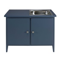 Grauer Geschirrschrank mit 4 Türen und 2 Schubladen Thelma | Maisons du