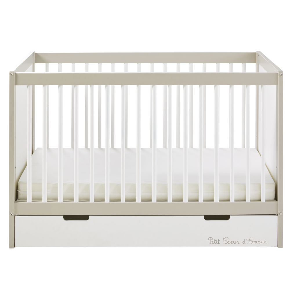 Lieu Dit Bebian Produit Lit Bebe A Barreaux En Metal Blanc Casse L126 Juliette Maisons Du Monde