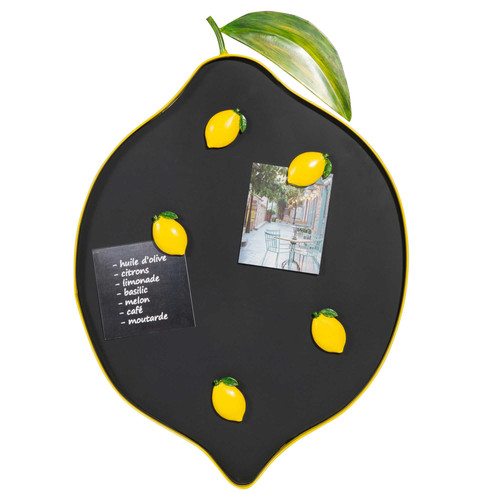 Magneetbord van metaal en schoolbordverf 32 x 46 cm CITRON