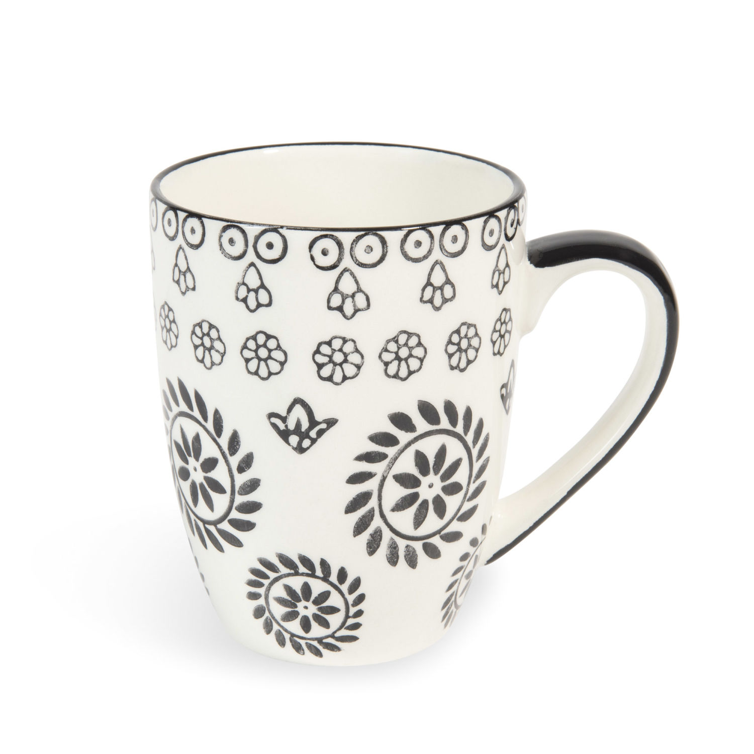 Mug en faïence noir/blanc Maisons du Monde