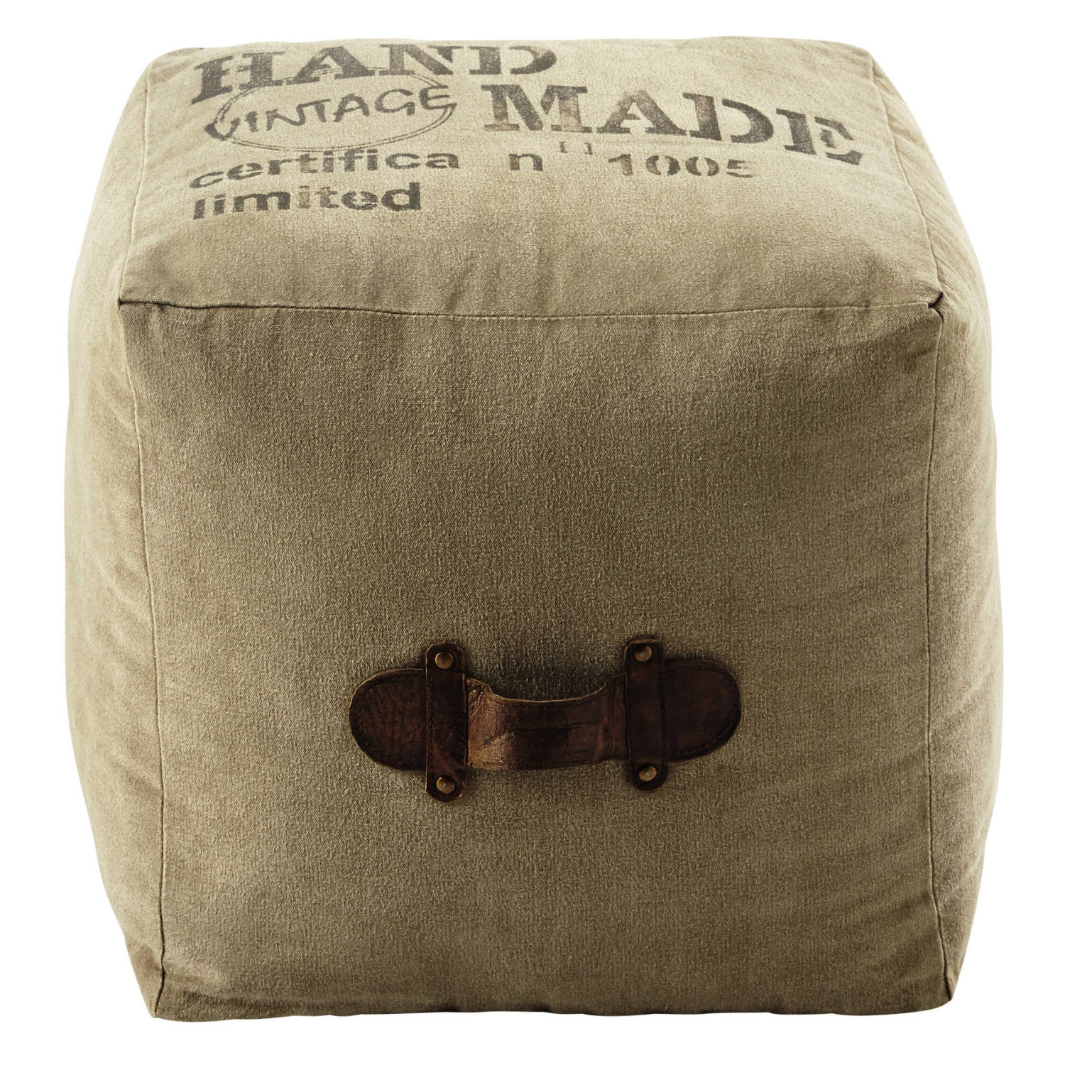 Pouf in tessuto riciclato Maisons du Monde