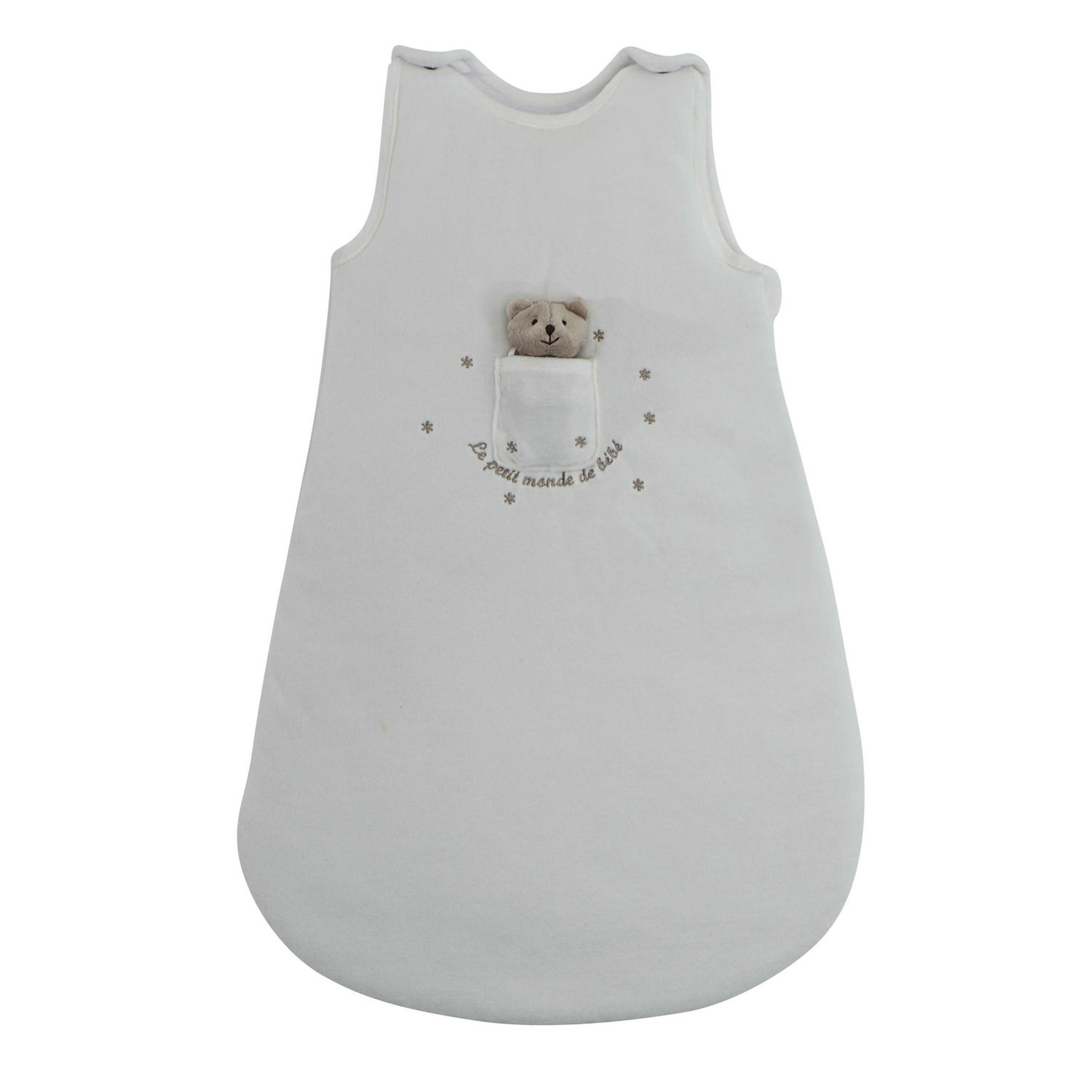 Sacco Nanna 4 Stagioni Per Neonato - Turbuletta In Cotone, Tog 3.5, Taglia 3-6 Mesi (62-68 Cm), Bianco Grigio - Foto 3