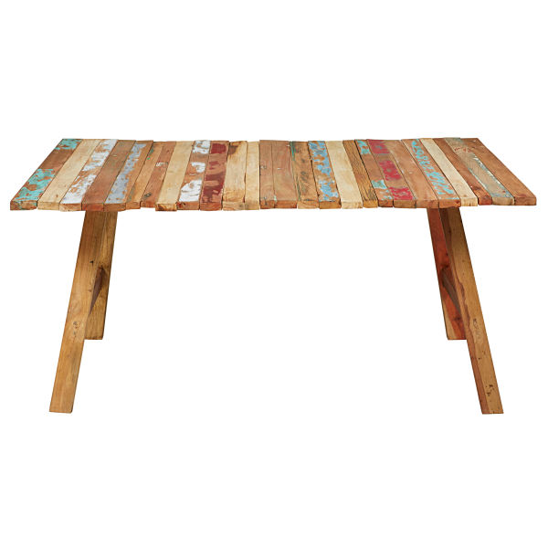 Table en bois recyclé coloré L.180cm Coachella