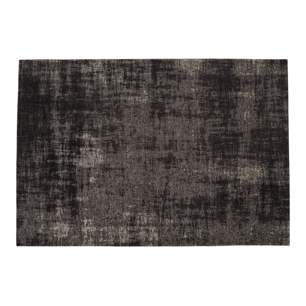 Tapis en coton noir 140 x 200 cm FEEL