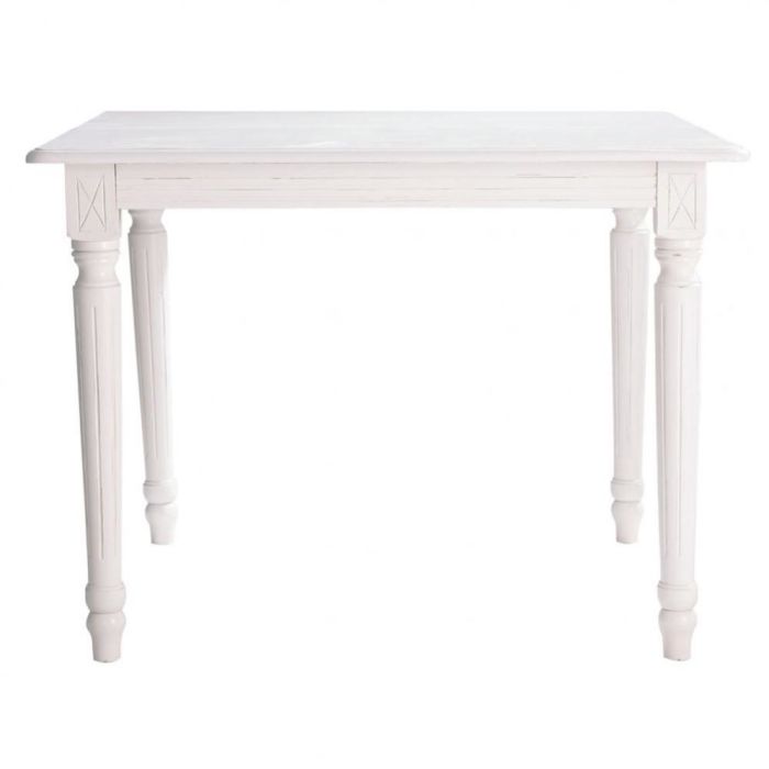 Tavolo Da Pranzo Allungabile 4 A 8 Persone Bianco L 100180 Cm