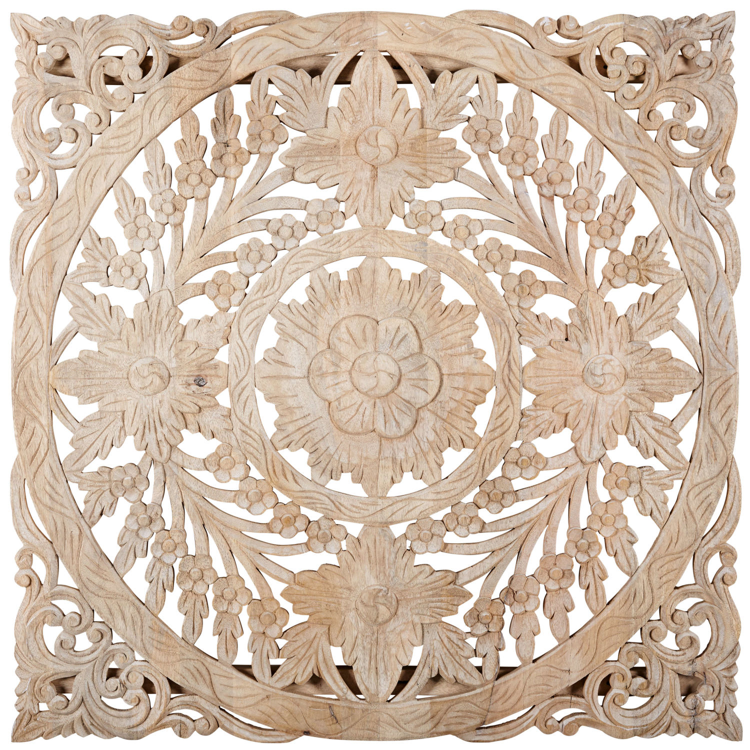 Wanddeko aus geschnitztem Mangoholz L.89cm | Maisons du Monde